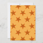 Golden Stars Pattern 2 Bedankkaart (Achterkant)