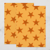 Golden Stars Pattern 2 Bedankkaart (Voorkant / Achterkant)