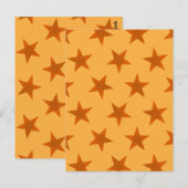Golden Stars Pattern 2 Briefkaart (Voorkant / Achterkant)
