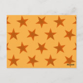 Golden Stars Pattern 2 Briefkaart (Achterkant)