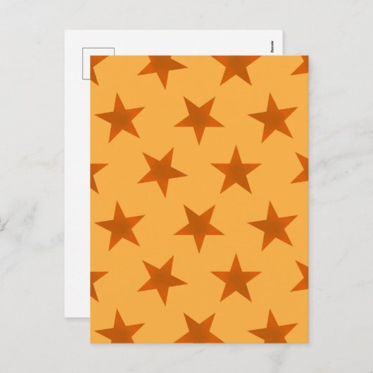 Golden Stars Pattern 2 Feestdagenkaart (Voorkant / Achterkant)