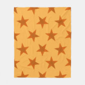 Golden Stars Pattern 2 Fleece Deken (Voorkant)