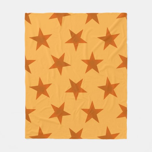 Golden Stars Pattern 2 Fleece Deken (Voorkant)