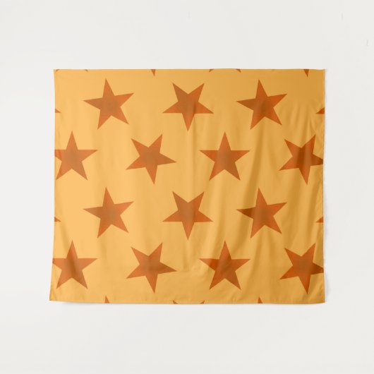 Golden Stars Pattern 2 Wandkleed (Voorkant (horizontaal))