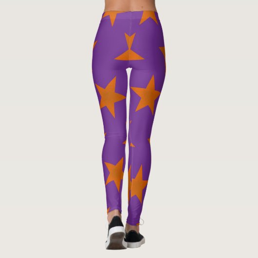 Golden Stars Pattern 3 Leggings (Achterkant)
