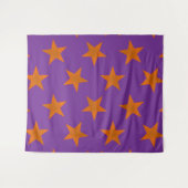 Golden Stars Pattern 3 Wandkleed (Voorkant (horizontaal))
