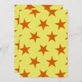 Golden Stars Pattern 4 Bedankkaart (Voorkant / Achterkant)