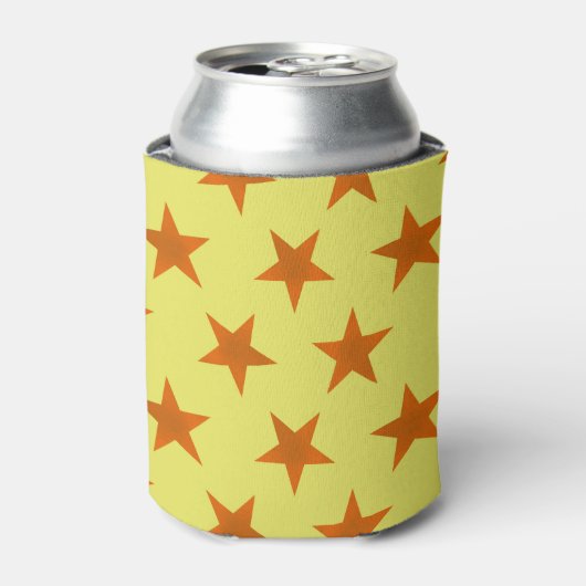 Golden Stars Pattern 4 Blikjeskoeler (Blikje Voorkant)