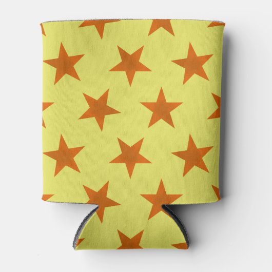 Golden Stars Pattern 4 Blikjeskoeler (Voorkant)