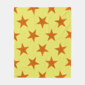 Golden Stars Pattern 4 Fleece Deken (Voorkant)