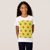 Golden Stars Pattern 4 T-shirt (Voorkant volledig)