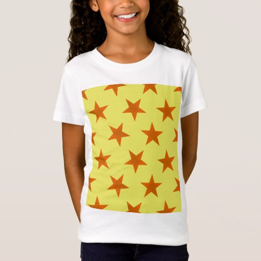 Golden Stars Pattern 4 T-shirt (Voorkant)