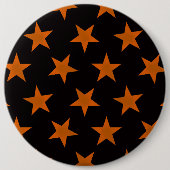 Golden Stars Pattern 5 Ronde Button 6,0 Cm (Voorkant)