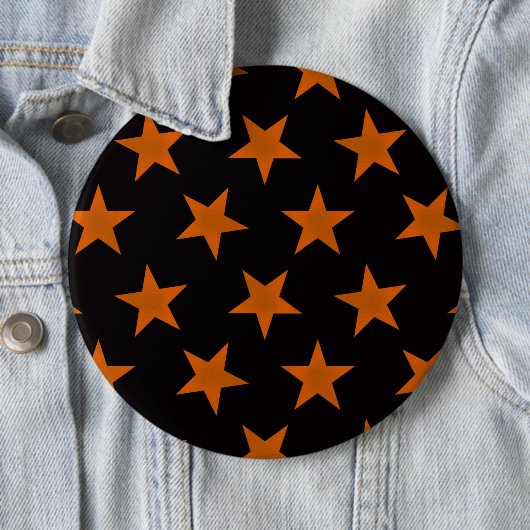 Golden Stars Pattern 5 Ronde Button 6,0 Cm (In situ)