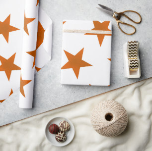 Golden Stars Pattern 6 Cadeaupapier
