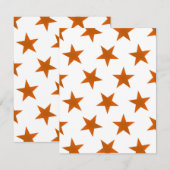 Golden Stars Pattern 6 Notitiekaartje (Voorkant / Achterkant)