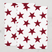 Golden Stars Pattern 7 Bedankkaart (Voorkant / Achterkant)