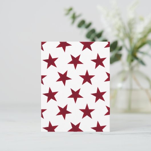 Golden Stars Pattern 7 Briefkaart (Staand voorkant)