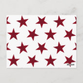 Golden Stars Pattern 7 Briefkaart (Achterkant)