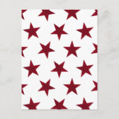 Golden Stars Pattern 7 Briefkaart (Voorkant)