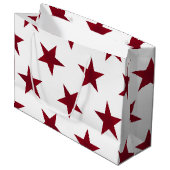 Golden Stars Pattern 7 Groot Cadeauzakje (Voorkant Gekanteld)