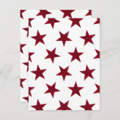 Golden Stars Pattern 7 Notitiekaartje (Voorkant / Achterkant)