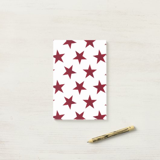 Golden Stars Pattern 7 Post-it® Notes (Op bureau)
