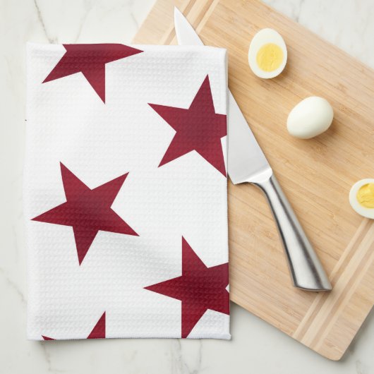 Golden Stars Pattern 7 Theedoek (Quarter Fold)