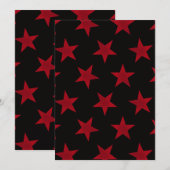 Golden Stars Pattern 8 Bedankkaart (Voorkant / Achterkant)