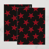Golden Stars Pattern 8 Briefkaart (Voorkant / Achterkant)