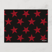 Golden Stars Pattern 8 Briefkaart (Achterkant)