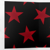 Golden Stars Pattern 8 Drieluik Wenskaart (Binnenzijde eerst)