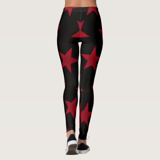 Golden Stars Pattern 8 Leggings (Achterkant)