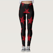 Golden Stars Pattern 8 Leggings (Voorkant)