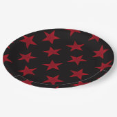 Golden Stars Pattern 8 Papieren Bordje (Gekanteld)