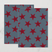 Golden Stars Pattern 9 Briefkaart (Voorkant / Achterkant)