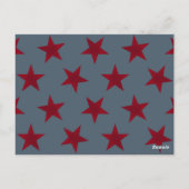 Golden Stars Pattern 9 Briefkaart (Achterkant)