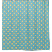 Golden Stars Pattern II Douchegordijn (Voorkant)