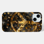 Golden Stars Peace Symbool Telefoonhoes Case-Mate iPhone Case (Achterkant (horizontaal))