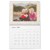 Golden Stars Photo Calendar Cream Kalender (Jan 2026)