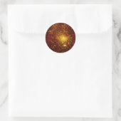 Golden Stars Ronde Sticker (Tas)