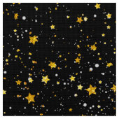 Golden Stars Stof (Close Up)