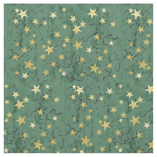 Golden Stars Stof (Close Up)