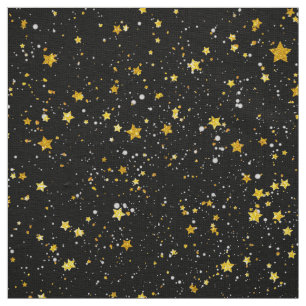 Golden Stars Stof