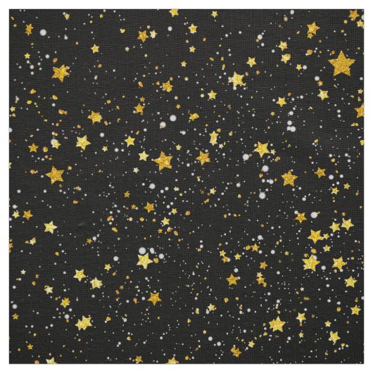 Golden Stars Stof (Swatch)