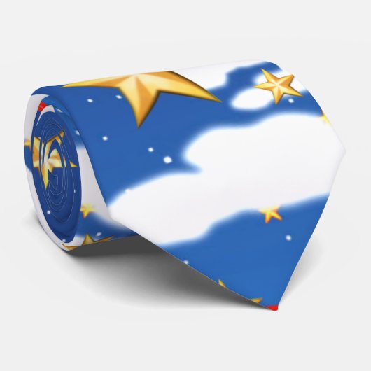 Golden Stars - Stropdas (Opgerold)