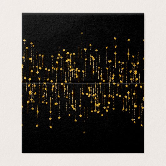 Golden Stars Visitekaartje (Buitenkant ongevouwen)