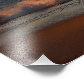 Golden State Californian Sunset Home Decor Foto Afdruk (Hoek)