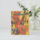 Golden State of California Facts Briefkaart (Staand voorkant)