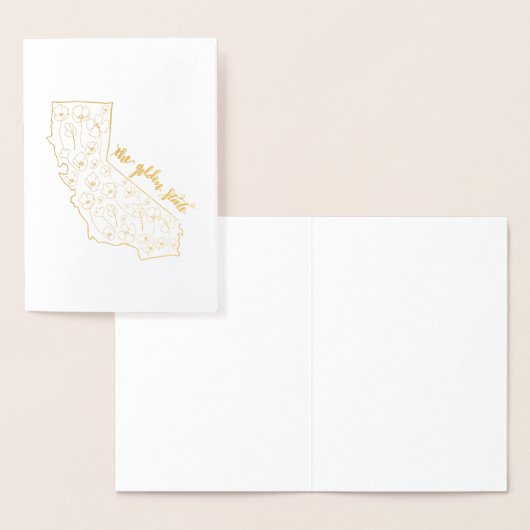 Golden State-Wenskaarten Folie Kaarten (Display)